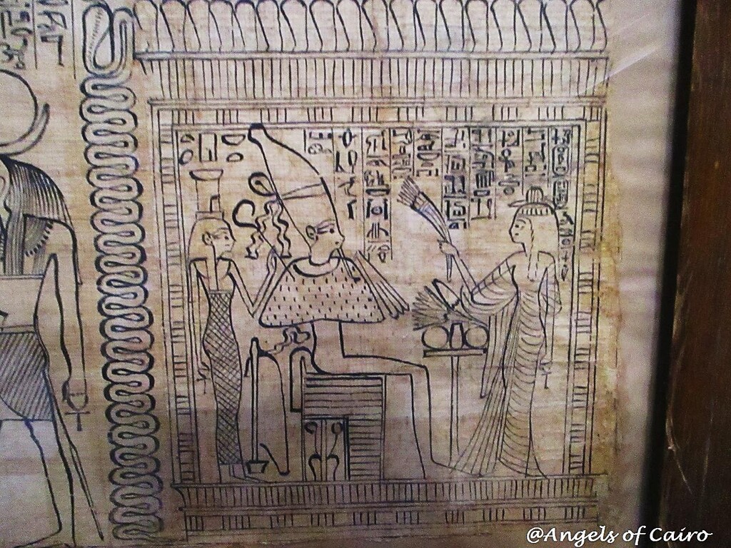 エジプト考古学博物館～キュートなタシェドコンスのコミック風パピルス