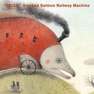 Smoked salmon railway machine