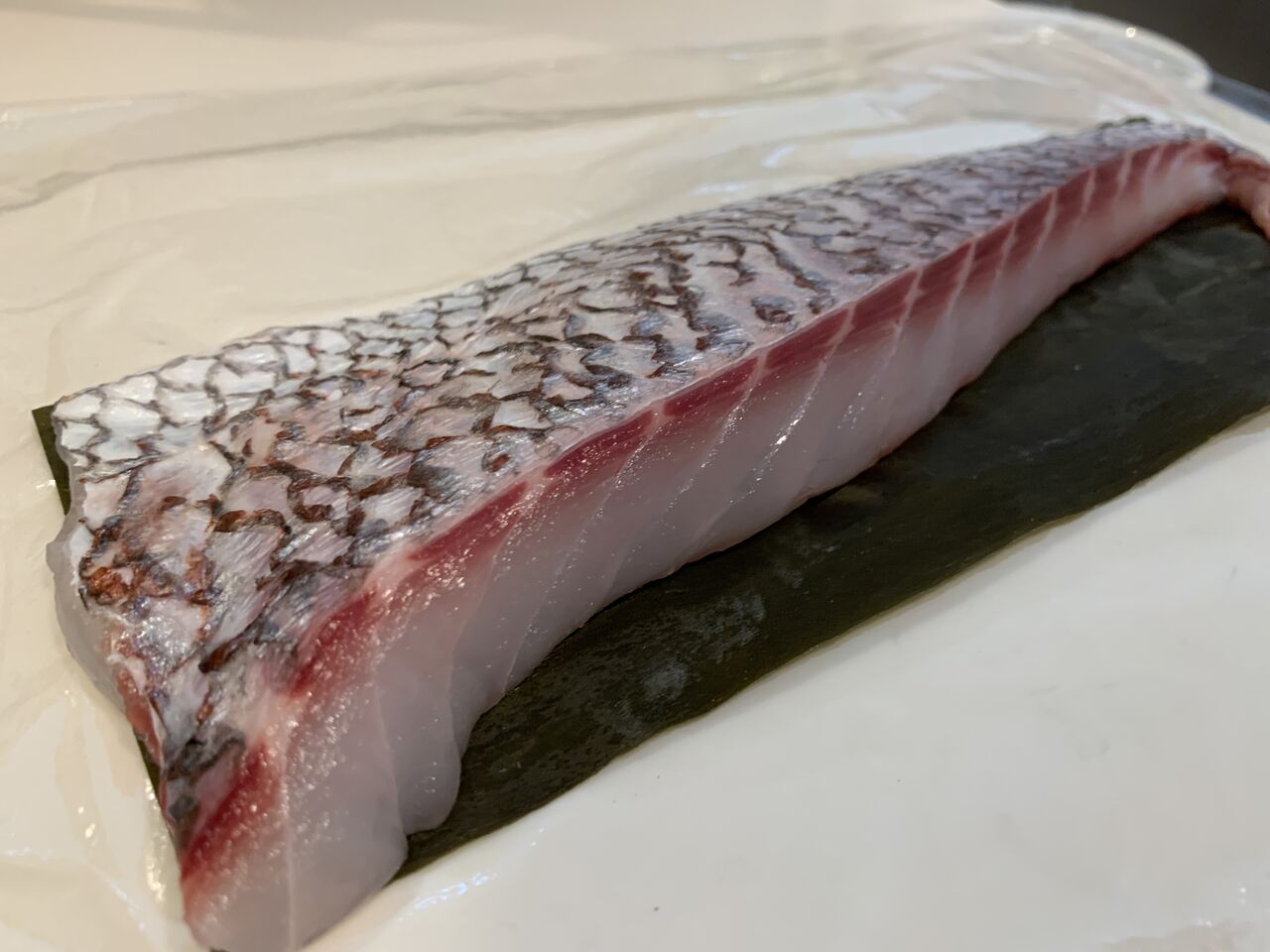 No Fishing No Life 真鯛の昆布締め No Fishing No Life 真鯛の昆布締め