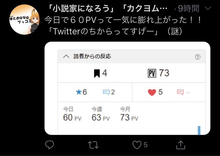 悲報 なろう作家 他人のツイートがバズったので宣伝してしまうｗｗｗｗｗ あにちる速報