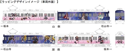 中二病　ラッピング電車 1