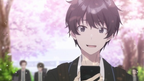 千歳くんはラムネ瓶のなか 1話 感想 春、見上げるおぼろ月 14