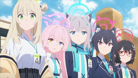 ブルアカ 1話 感想 ブルーアーカイブ The Animation アビドス高等学校 廃校対策委員会