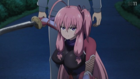 ニートくノ一となぜか同棲はじめました 15話 感想 なぜかバトルアニメになりました 19