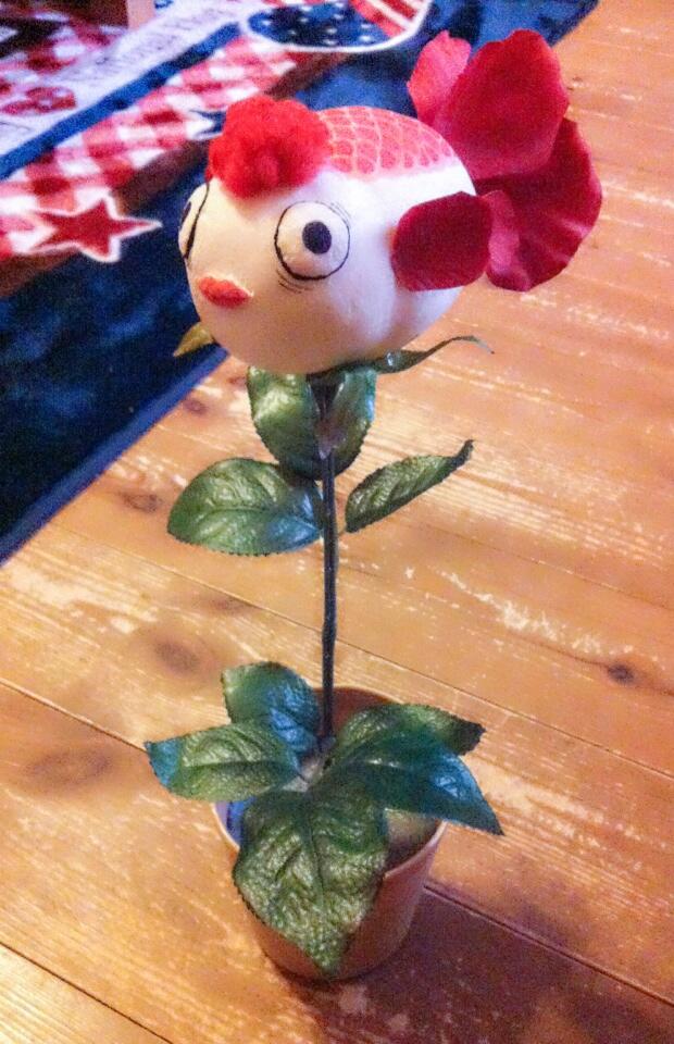 鬼灯の冷徹 白玉 あみぐるみに続く金魚草の素材は紙粘土 自作すごい あにこ便 鬼灯の冷徹 白玉 あみぐるみに続く金魚草の素材は紙粘土 自作すごい あにこ便