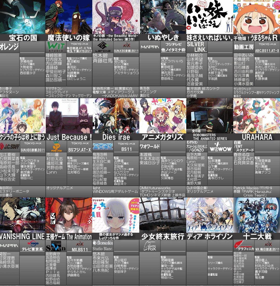 17年秋アニメ何見るか決まった あにこ便 17年秋アニメ何見るか決まった あにこ便