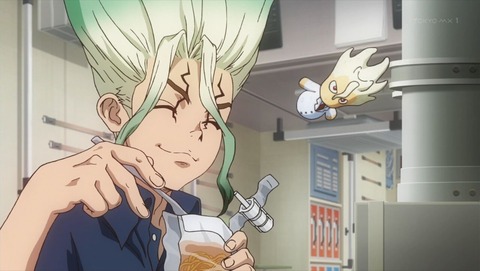 Dr Stone 2期 第1話 感想 寒い冬には熱い宇宙食 ドクターストーン あにこ便 Dr Stone 2期 第1話 感想 寒い冬には熱い宇宙食 ドクターストーン あにこ便