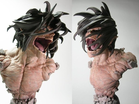 大山竜 巨人エレン胸像 進撃の巨人 ワンフェス