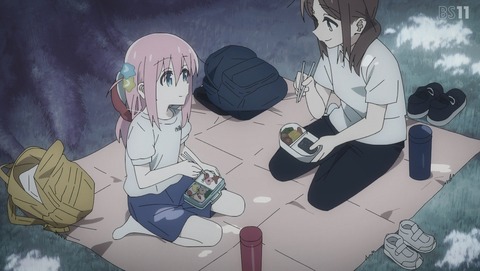 ぼっち・ざ・ろっく! 1話 感想 転がるぼっち 73