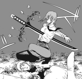 チェンソーマン マキマさん 闇の悪魔の刀が刺さる ねいろ速報さん