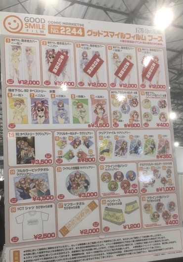 【五等分の花嫁】水着抱き枕カバー、一番最初に完売したのはあのキャラ 58dc9e00 s - 【五等分の花嫁】水着抱き枕カバー、一番最初に完売したのはあのキャラ