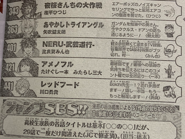 悲報 ジャンプ アメノフル 打ち切りになる ねいろ速報さん 悲報 ジャンプ アメノフル 打ち切りになる ねいろ速報さん