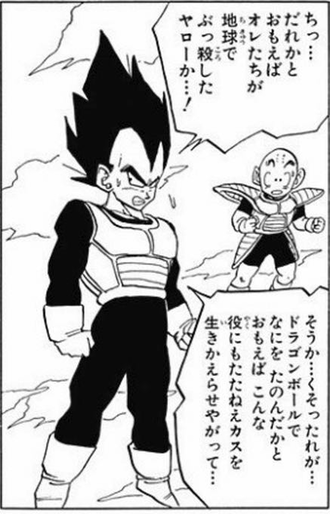 ベジータ辛辣