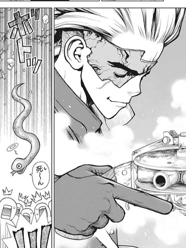 Dr Stone ドクターストーン 124話 感想 ヨーくん 銃の扱い下手なのかよ 漫画まとめ うさちゃんねる Dr Stone ドクターストーン 124話 感想 ヨーくん 銃の扱い下手なのかよ 漫画まとめ うさちゃんねる