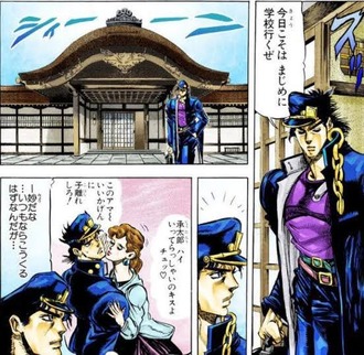 【ジョジョ】承太郎ってあのビジュアルで普通に授業受けてたっぽいし