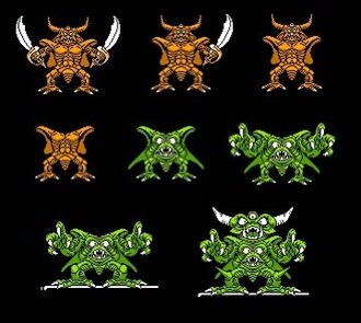 デスピサロの徐々に姿が変わっていくのと