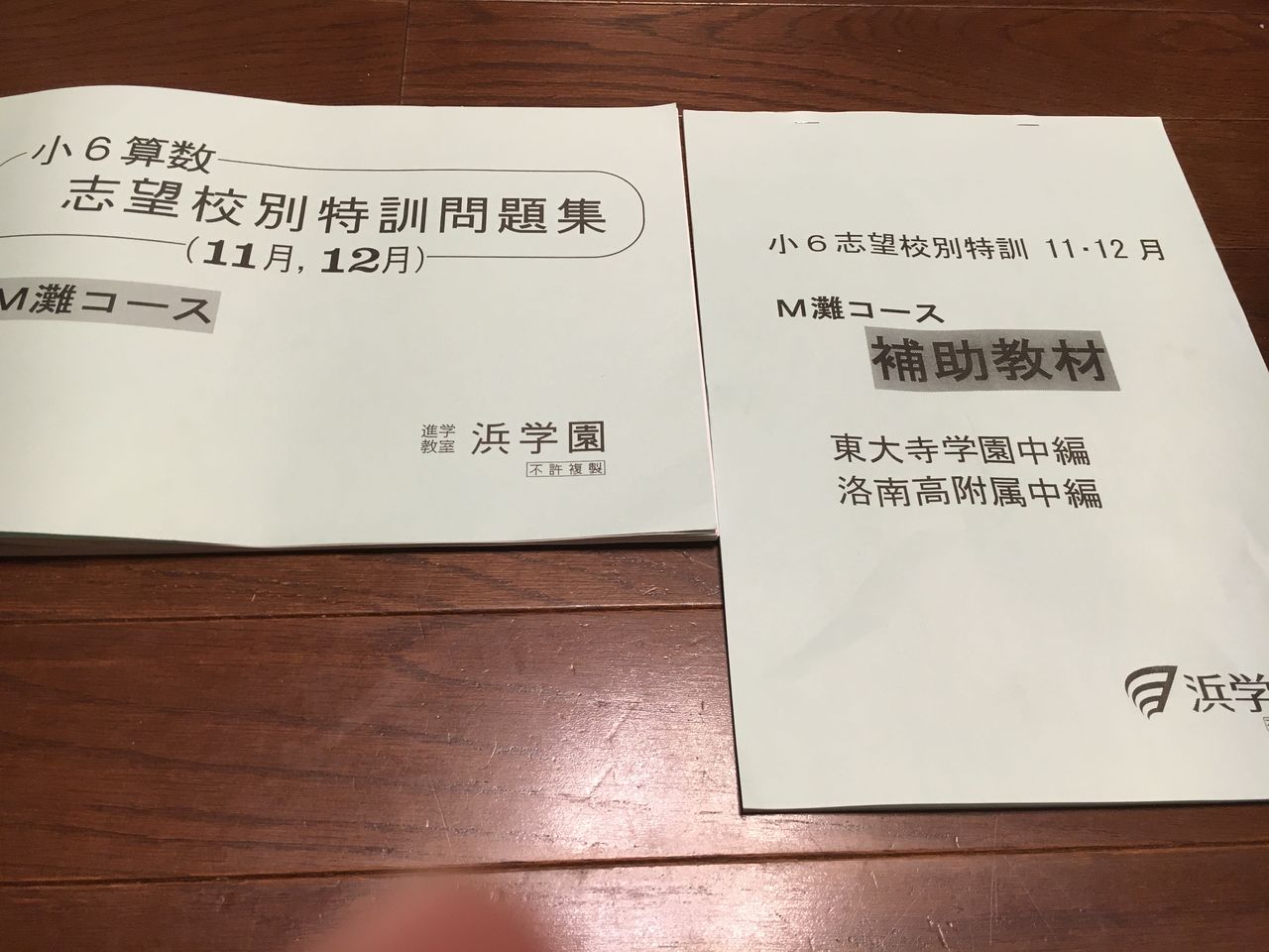 【半額】 M灘コース 小6日曜志望校別特訓 11月・12月 のんびり : 開始 中学受験