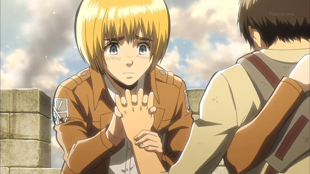 なんでアルミンは生還したエレンと指を絡めたの アニマンガロ速報 2chまとめ アニメ 漫画 ゲーム