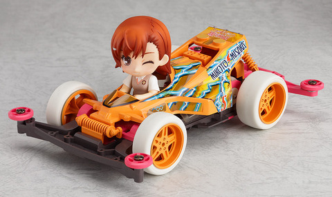 ミニ四駆に乗ったねんどろいどぷち 御坂美琴 drives サンダーショット スペシャル