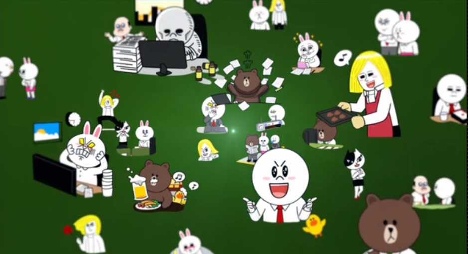 アニメ万国情報館 画像あり Line Offline サラリーマン 第1 1話 視線 感想