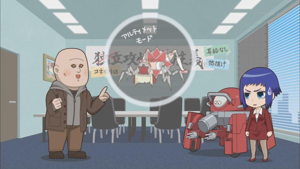 アニメ万国情報館 画像あり 攻殻機動隊入門あらいず 06 株式会社きゅーか くさなぎ社長と秘書ロジコマ 実況