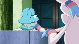 アニメ万国情報館 画像あり ポケットモンスター Xy 第１３話 ニンフィアｖｓケロマツ 幼稚園は大さわぎ 感想