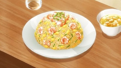 アニメ【追放者食堂へようこそ！】第3話：冒険者食堂は迷ったらチャーハン！アトリエちゃんがそう言っている！エビ、カニもあるしあんかけもできるらしい…専門店みたい。