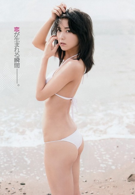 石川恋　美少女アイドルの黒ブラがエロい画像 7