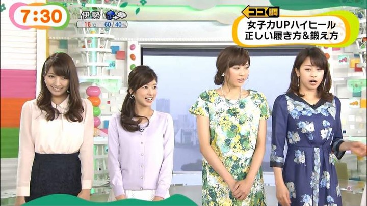 めざましテレビで女子アナがミニスカ&太ももを晒してるエロキャプ画像まとめ 16