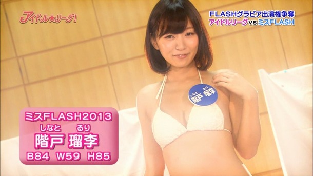 アイドル☆リーグ！で尾崎ナナなど有名グラドルがOLコスプレしてるエロ画像 15