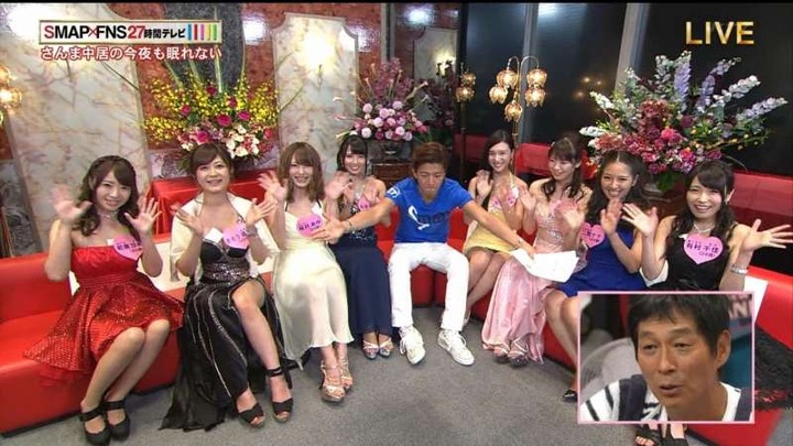 27時間テレビで人気AV女優がパンチラしてる 2