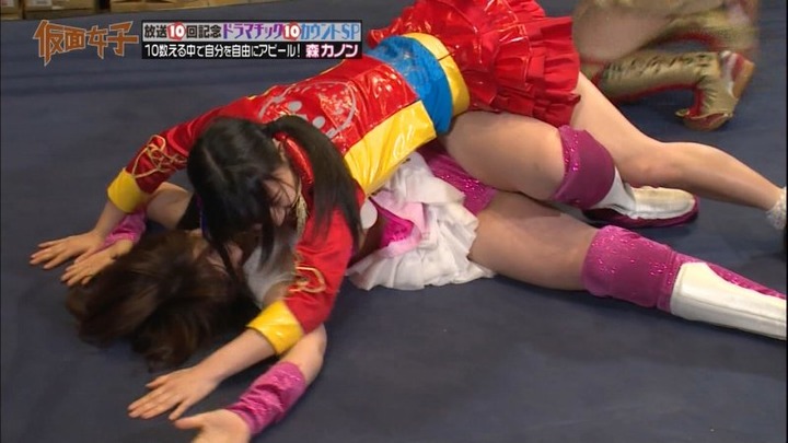 仮面女子がミニスカでプロレスしてるエロキャプ画像まとめ 12