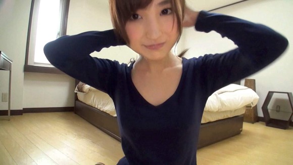 胸の谷間からブラジャー見えてる素人とラブホでハメ撮り 4