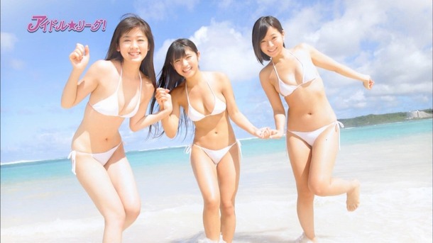 アイドル☆リーグ！で尾崎ナナなど有名グラドルがOLコスプレしてるエロ画像 4