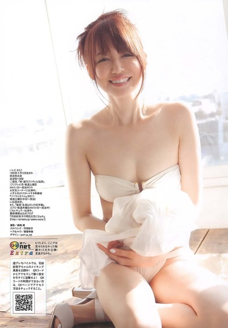 石田紗英子 お天気キャスターのグラビア画像がエロい 11