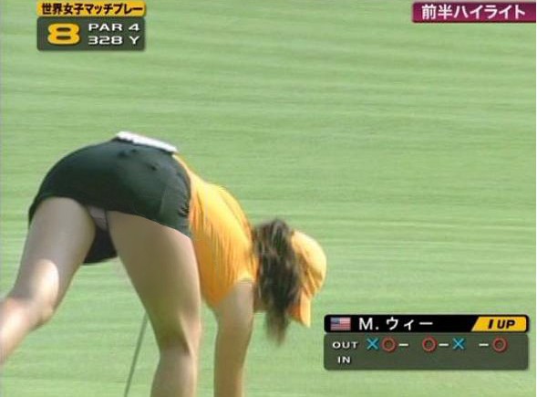 女子プロゴルファーのパンチラキャプ画像 10