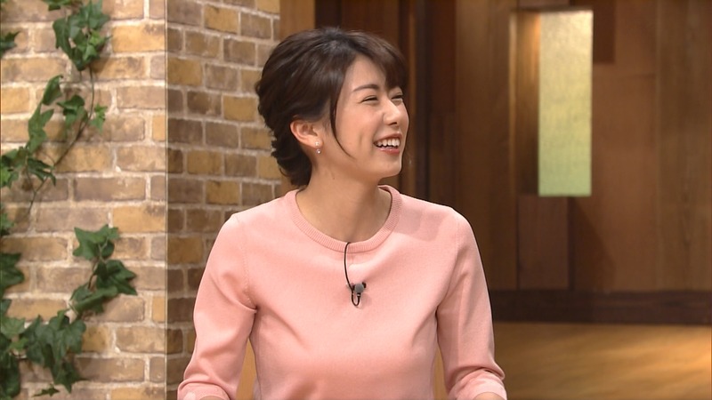 青山愛女子アナの着衣おっぱい　報道ステーション 8