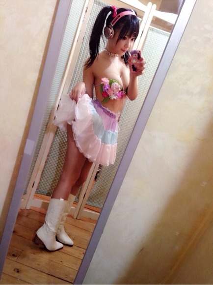 藤田恵名のコスプレ自撮りエロ写メ・画像まとめ 38
