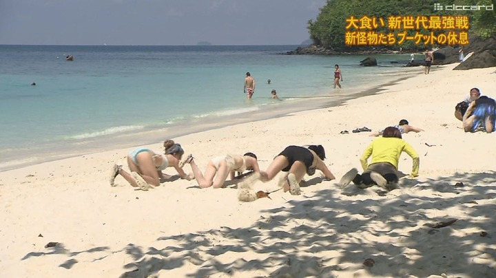 もえのあずき　大食いアイドルの巨乳ビキニがエロいキャプ画像　【元祖大食い王決定戦】 9