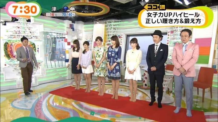 めざましテレビで女子アナがミニスカ&太ももを晒してるエロキャプ画像まとめ 10