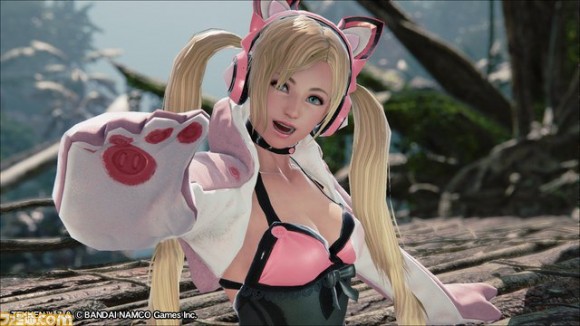 佐野ひなこが鉄拳7のコスプレで黒ニーソがエロい画像 10