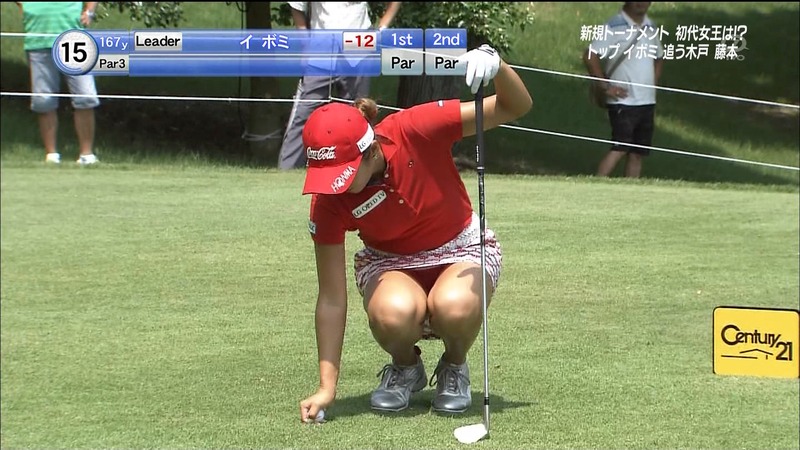 女子プロゴルファーのパンチラキャプ画像 18