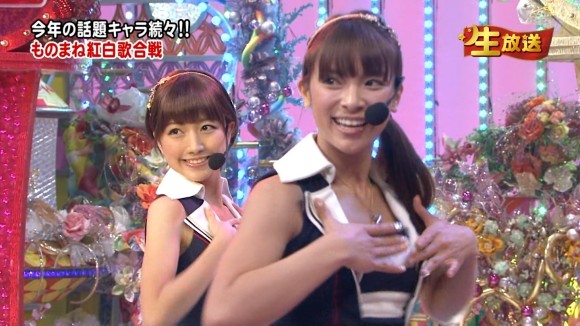ミタパン・三田 友梨佳 女子アナウンサーがAKB48コスプレしてるエロキャプ画像 21