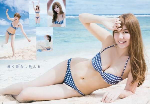 金子栞 巨乳グラビアアイドルのエロ画像 15