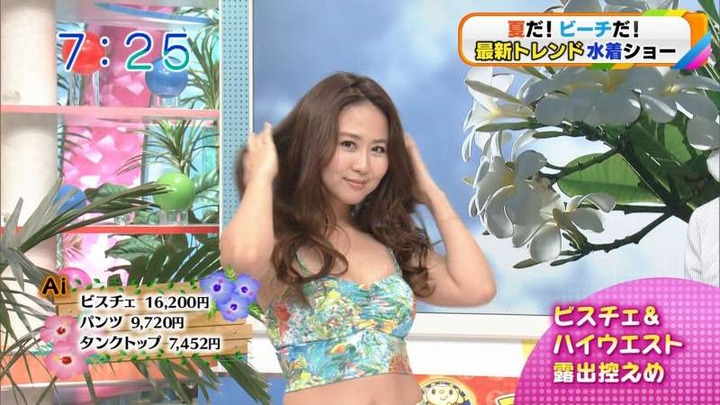 スタジオで行われたHな水着ショーのキャプ画像 14