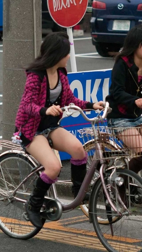 【悲報】ワイ、自転車パンチラ素人娘のせいで自動車事故起こすｗｗｗｗｗｗｗｗ（画像あり） 11