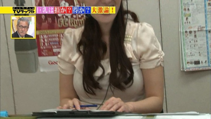 巨乳女子アナが淫乱だと思われてるキャプ画像まとめ　TVタックル 7