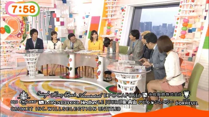 めざましテレビで女子アナがミニスカ&太ももを晒してるエロキャプ画像まとめ 24