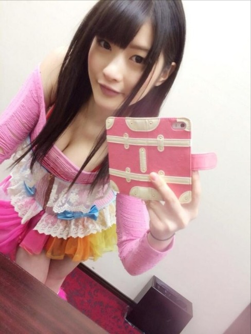 人気アイドルの自撮りエロ写メ・画像30枚 18