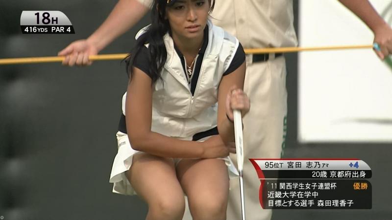 女子プロゴルファーのパンチラキャプ画像 3